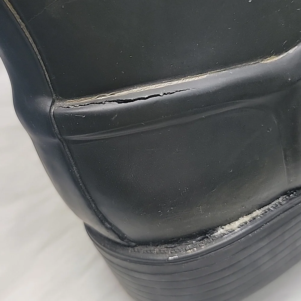 SAM EDELMAN Ximon Black Matte Rubber Pull On Tall Equestrian Preppy Rain Boots 9